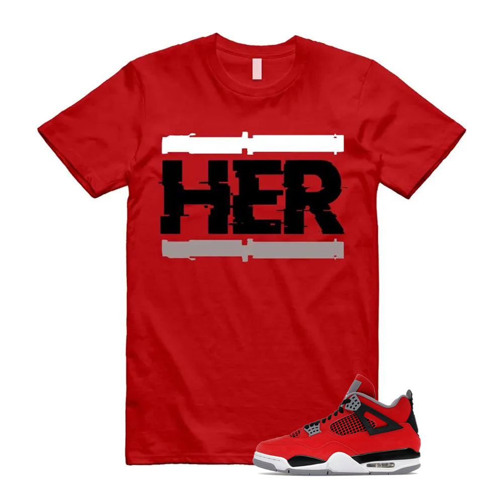 4 Toro Bravo Fire Red White Black Cement Grey 2026 Shirt To Match Her T-Shirt