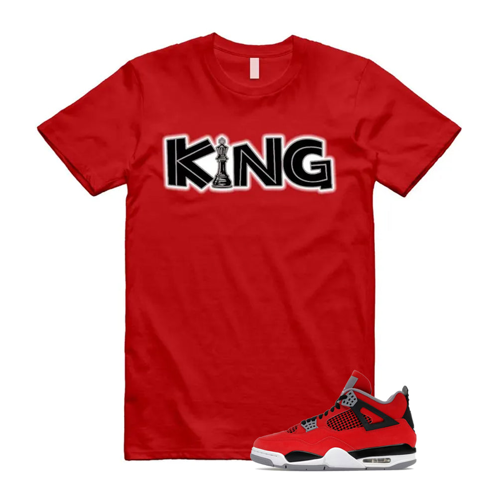 4 Toro Bravo Fire Red White Black Cement Grey 2026 Shirt To Match King T-Shirt
