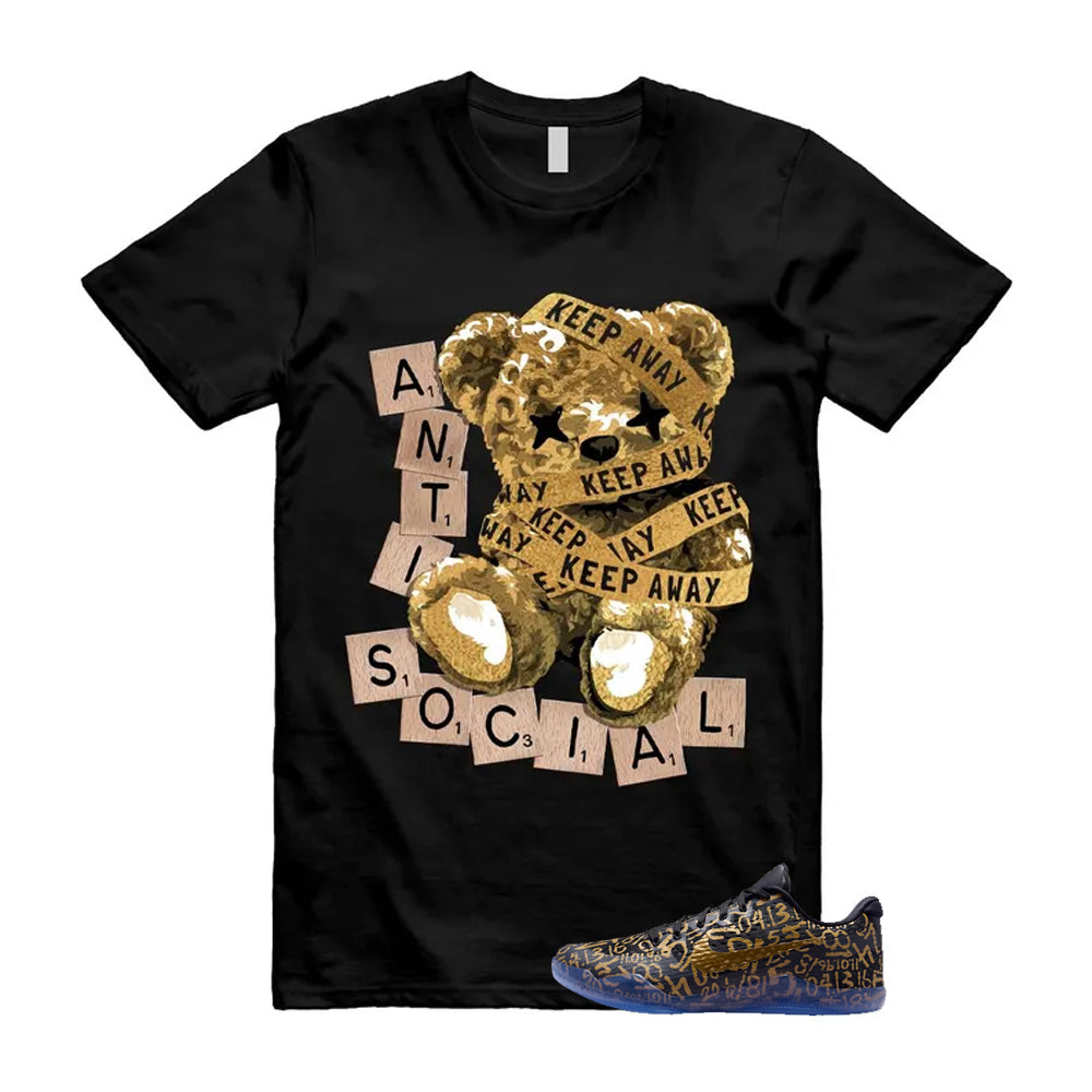 11 Protro Black And Metallic Gold 2026 Shirt To Match Anti Social T-Shirt