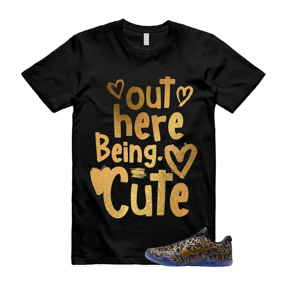 11 Protro Black And Metallic Gold 2026 Shirt To Match Out Here Being Cute T-Shirt