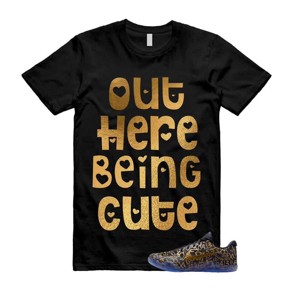 11 Protro Black And Metallic Gold 2026 Shirt To Match Out Here Being Cute T-Shirt