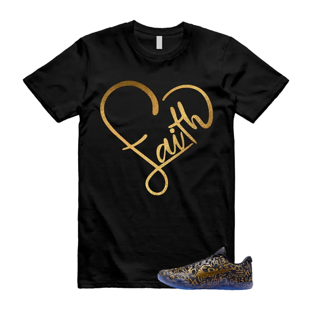 11 Protro Black And Metallic Gold 2026 Shirt To Match Faith T-Shirt