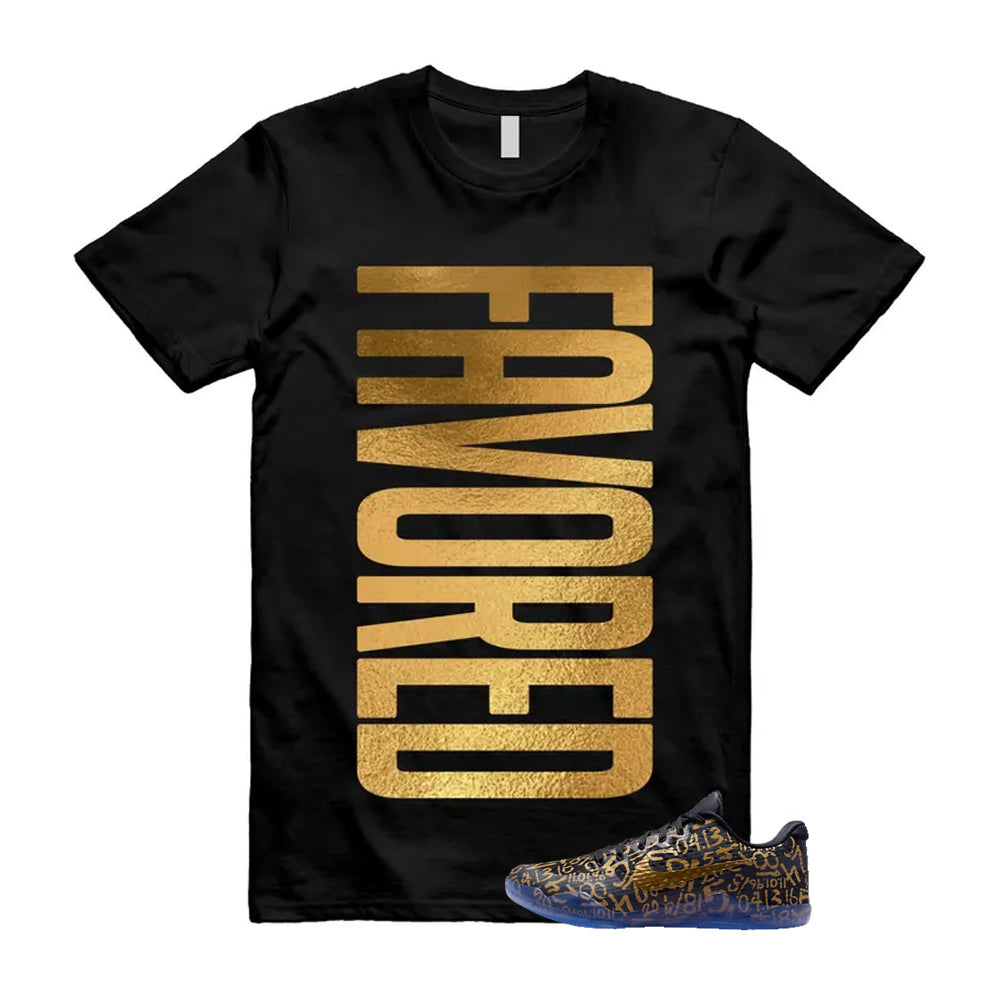 11 Protro Black And Metallic Gold 2026 Shirt To Match Favored T-Shirt