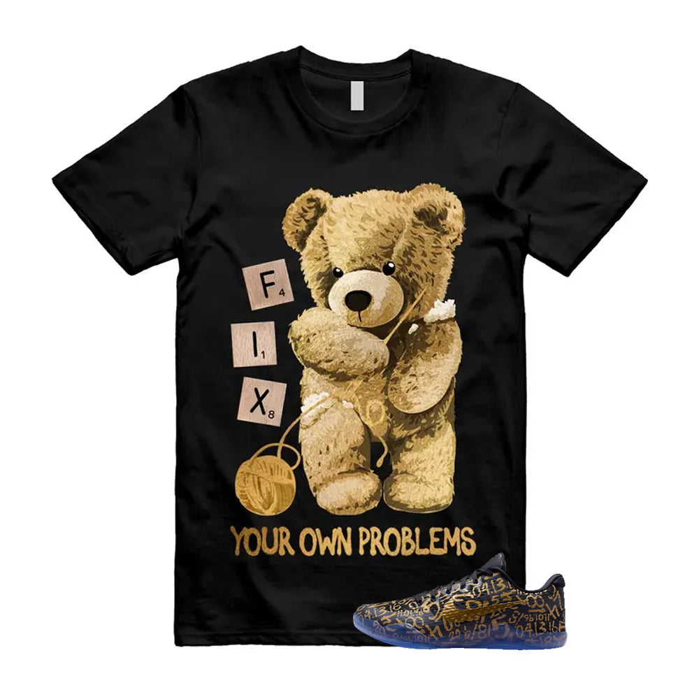 11 Protro Black And Metallic Gold 2026 Shirt To Match Fix T-Shirt