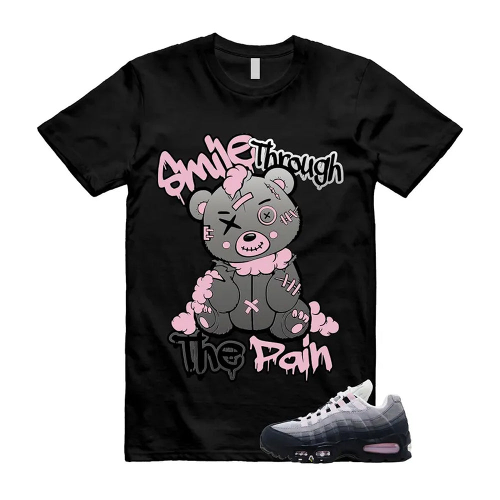Air Max 95 Pink Foam Black White OG Big Bubble Shirt To Match Smile Through The Pain T-Shirt 2026