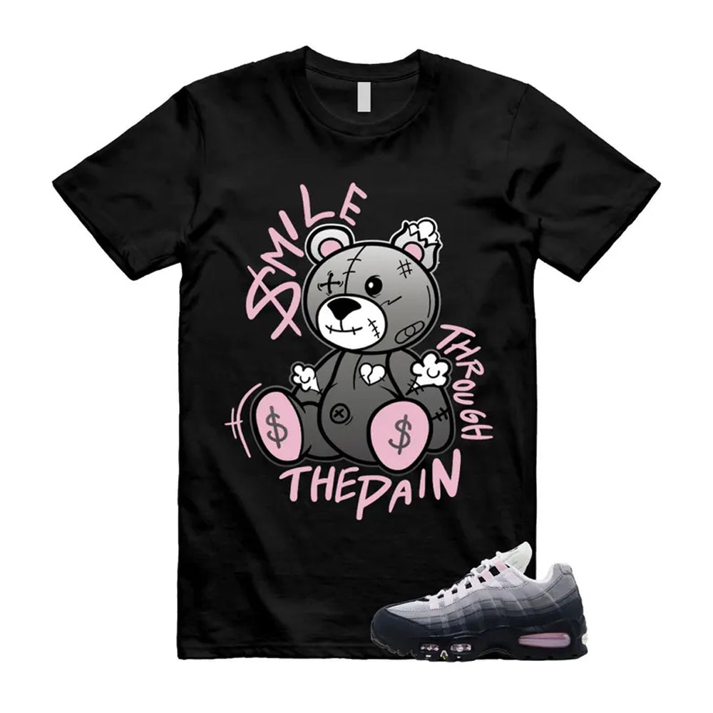 Air Max 95 Pink Foam Black White OG Big Bubble Shirt To Match Smile Through The Pain T-Shirt 2026