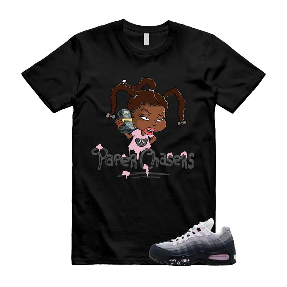 Air Max 95 Pink Foam Black White OG Big Bubble Shirt To Match Paper Chasers T-Shirt 2026