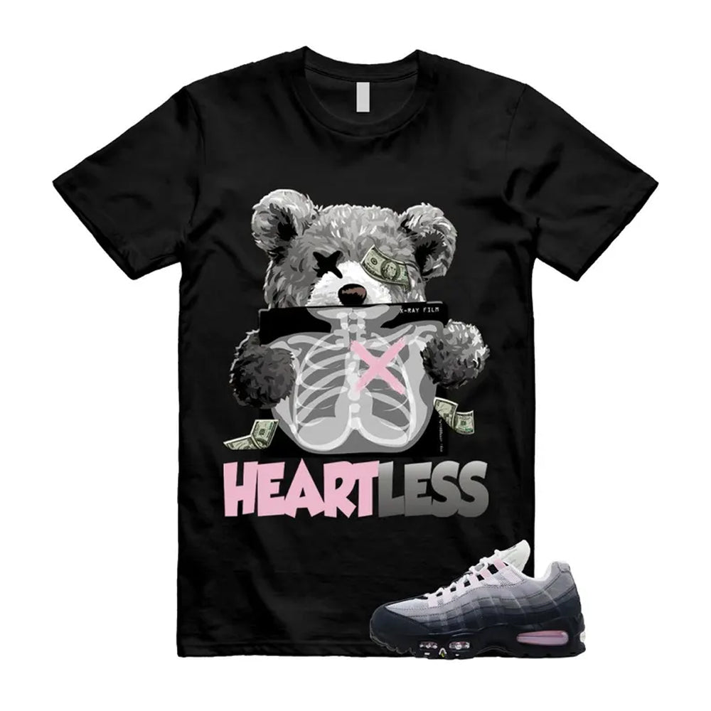 Air Max 95 Pink Foam Black White OG Big Bubble Shirt To Match Heartless T-Shirt 2026