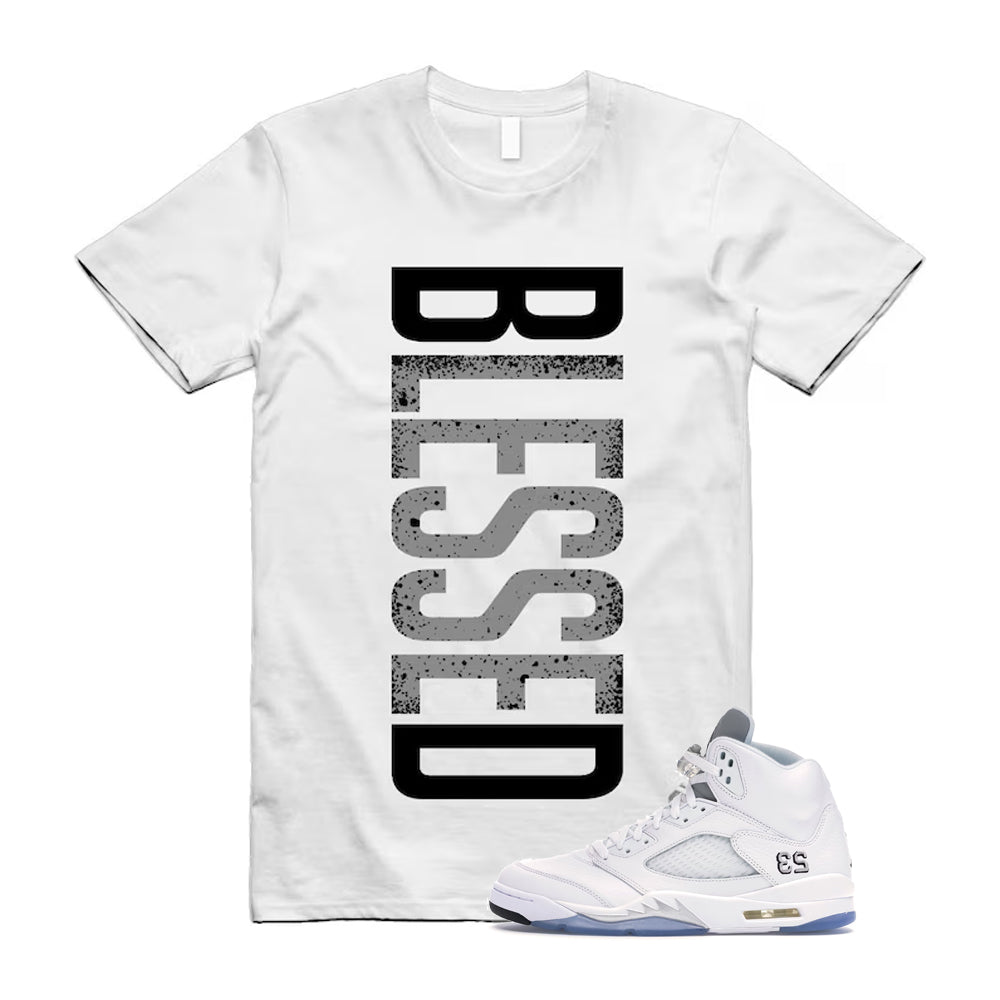 Jordan 5 Retro White Metallic Silver Black 2026 Shirt To Match Vertbls T-Shirt