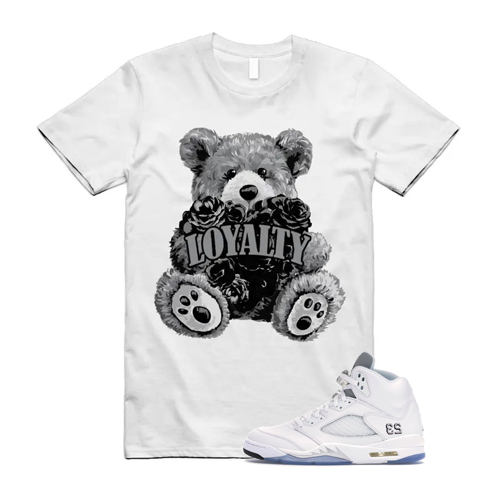 Jordan 5 Retro White Metallic Silver Black 2026 Shirt To Match Loyalty T-Shirt