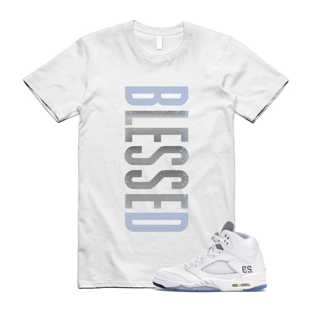 Jordan 5 Retro White Metallic Silver Black 2026 Shirt To Match Vertbls T-Shirt