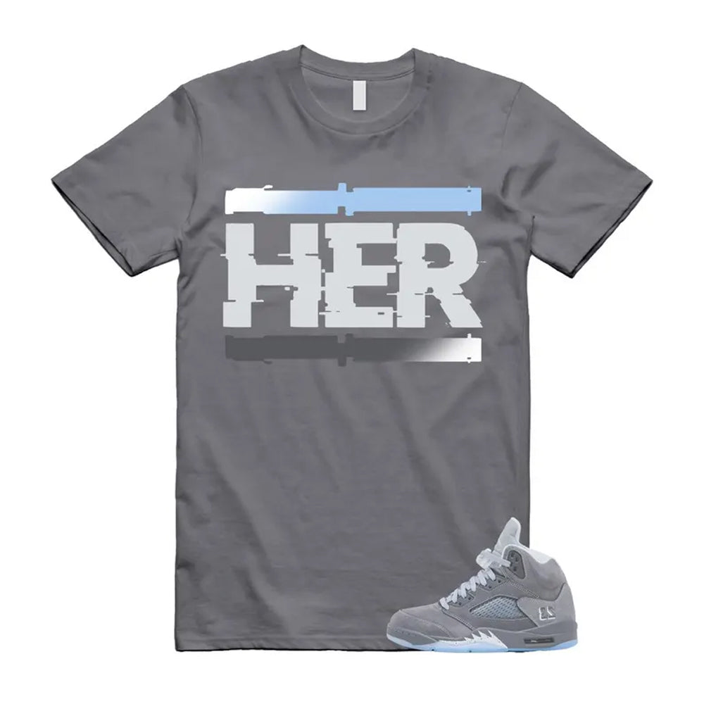 Air Jordan 5 Wolf Grey Shirt To Match Her T-Shirt 2026