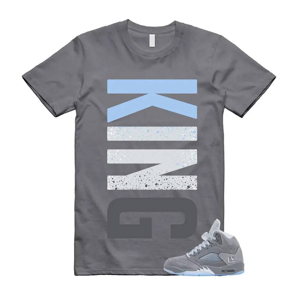 Air Jordan 5 Wolf Grey Shirt To Match King T-Shirt 2026