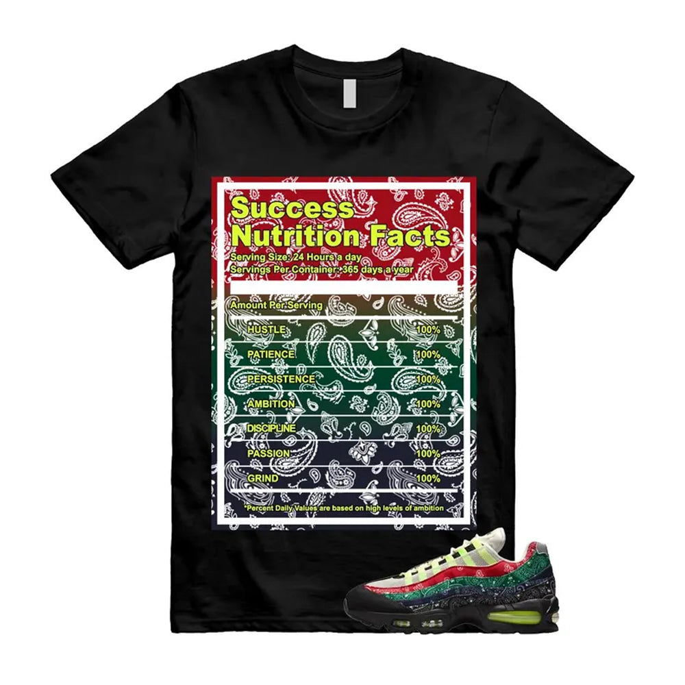 Air Max 95 Paisley Bandana Big Bubble Neon Volt Red Green Black Navy Shirt To Match Success T-Shirt 2026