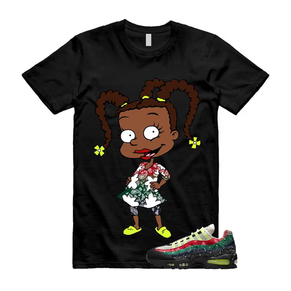 Air Max 95 Paisley Bandana Big Bubble Neon Volt Red Green Black Navy Shirt To Match Susie T-Shirt 2026