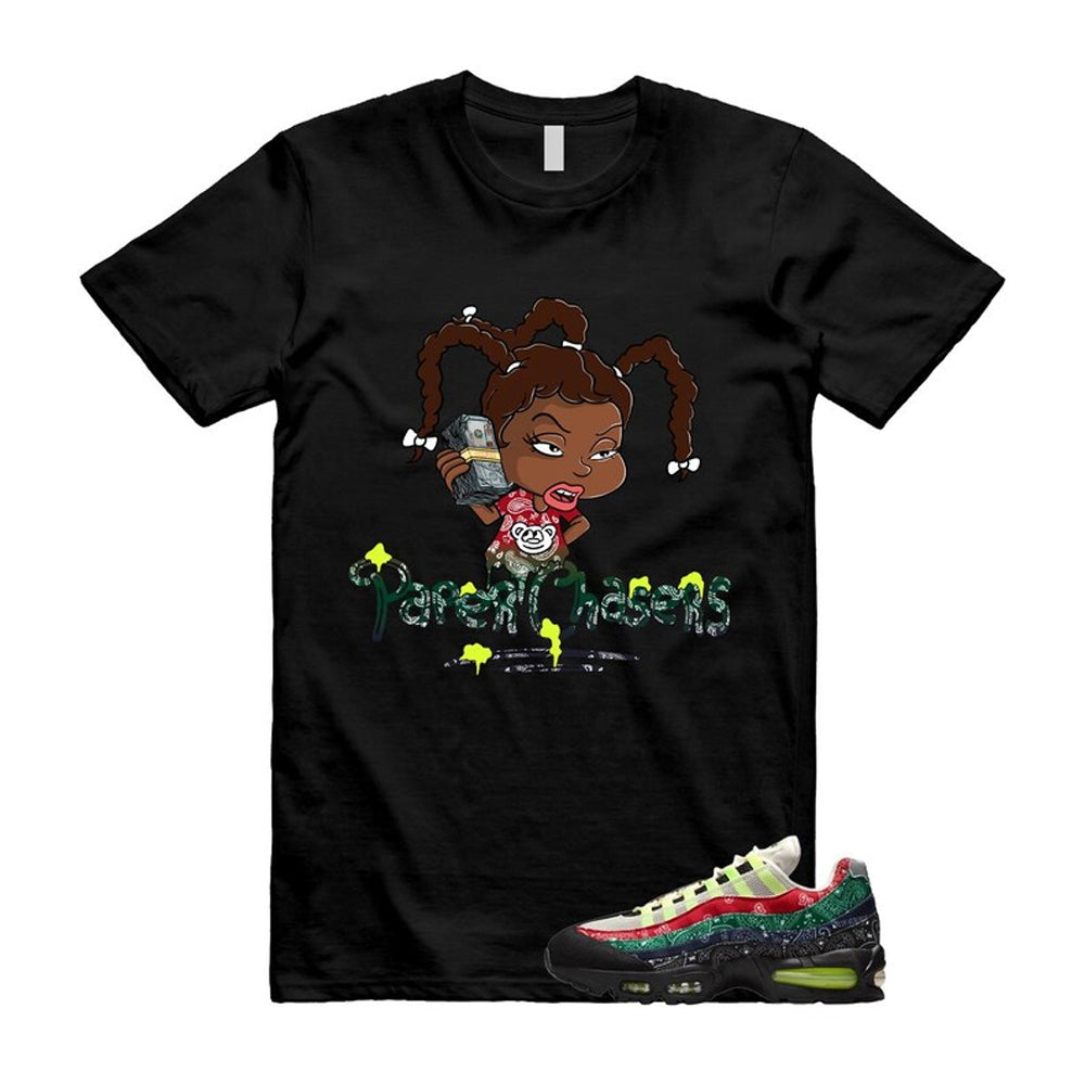 Air Max 95 Paisley Bandana Big Bubble Neon Volt Red Green Black Navy Shirt To Match Paper Chasers T-Shirt 2026