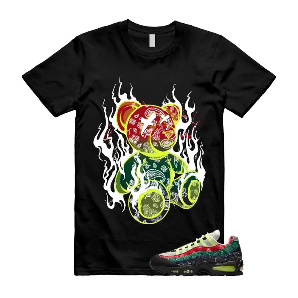 Air Max 95 Paisley Bandana Big Bubble Neon Volt Red Green Black Navy Shirt To Match Lit T-Shirt 2026