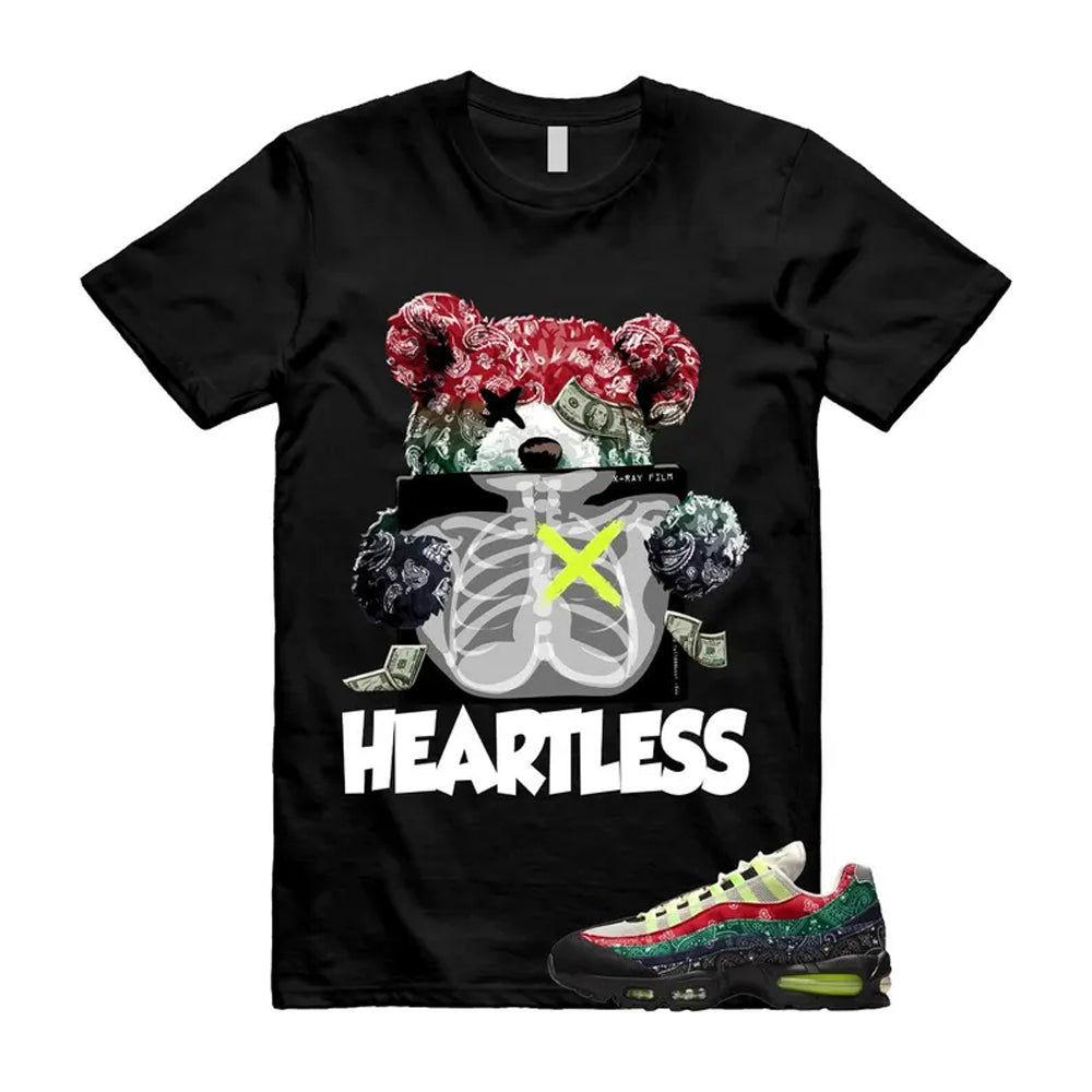 Air Max 95 Paisley Bandana Big Bubble Neon Volt Red Green Black Navy Shirt To Match Heartless T-Shirt 2026
