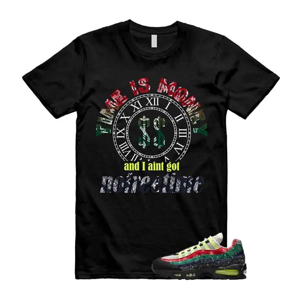 Air Max 95 Paisley Bandana Big Bubble Neon Volt Red Green Black Navy Shirt To Match Free Time T-Shirt 2026