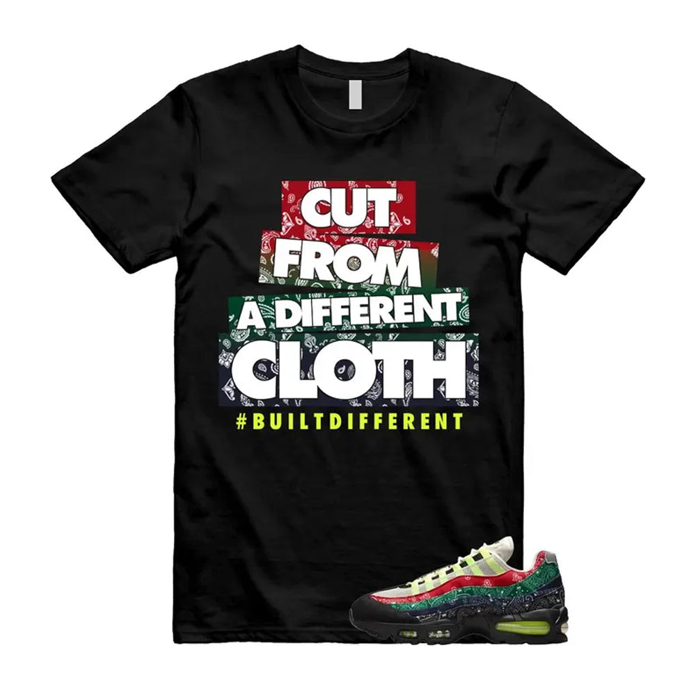 Air Max 95 Paisley Bandana Big Bubble Neon Volt Red Green Black Navy Shirt To Match Cloth T-Shirt 2026