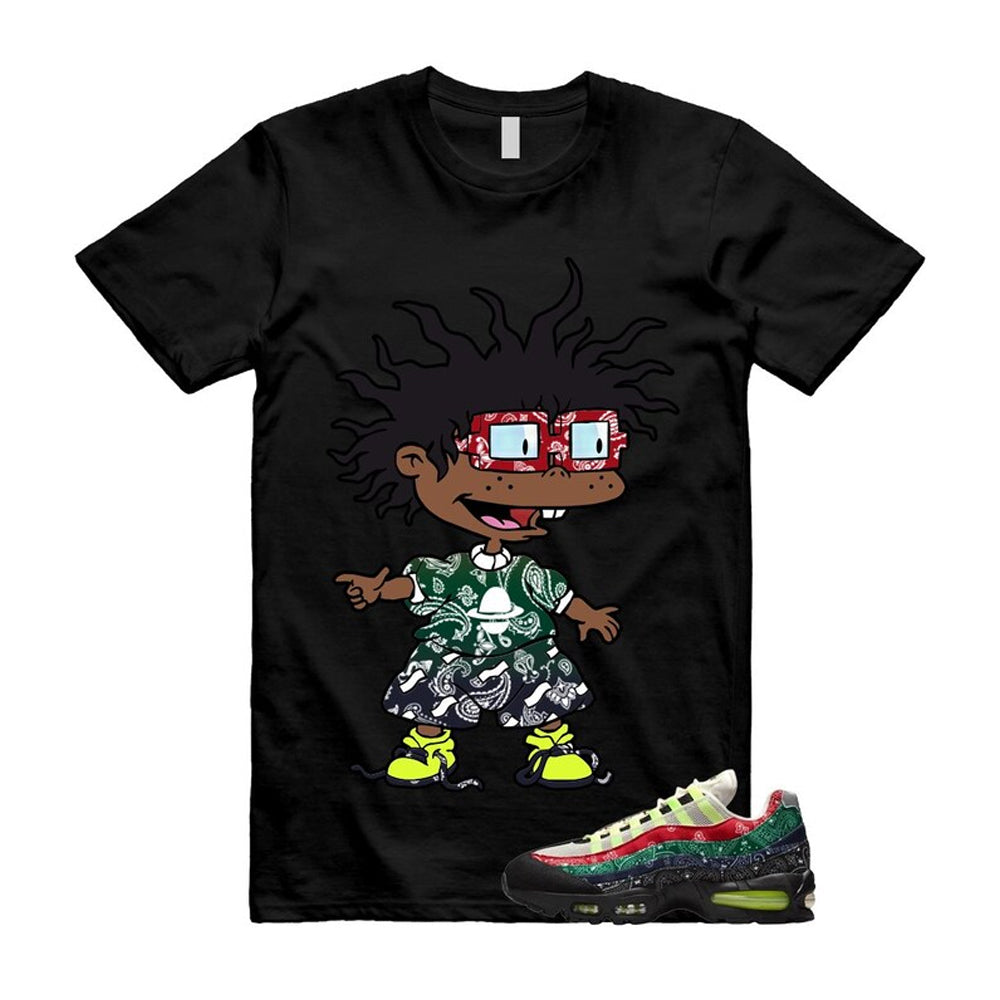 Air Max 95 Paisley Bandana Big Bubble Neon Volt Red Green Black Navy Shirt To Match Chuckie T-Shirt 2026