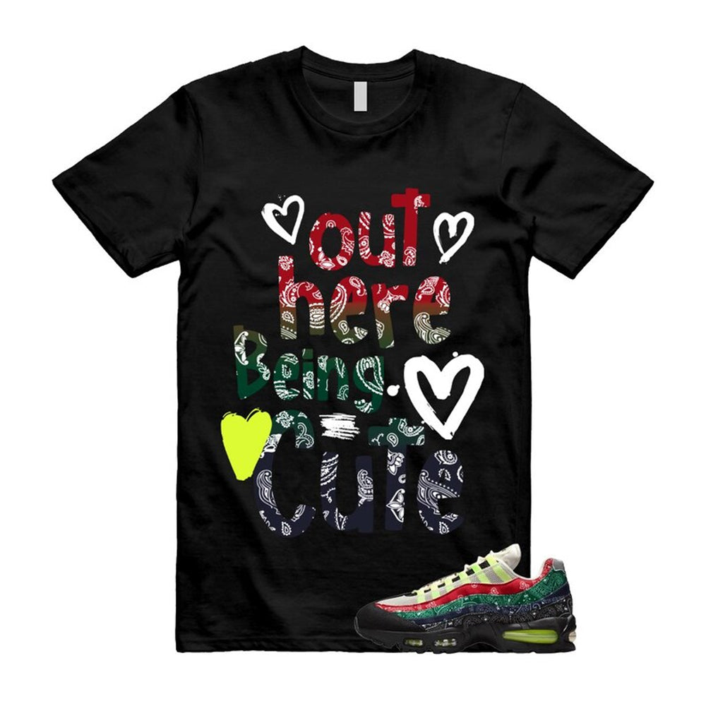 Air Max 95 Paisley Bandana Big Bubble Neon Volt Red Green Black Navy Shirt To Match Out Here Being Cute T-Shirt 2026