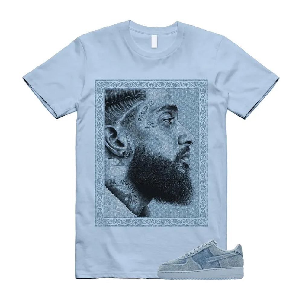 Air Force 1 Denim Light Armory Blue Shirt To Match Nip T-Shirt 2026