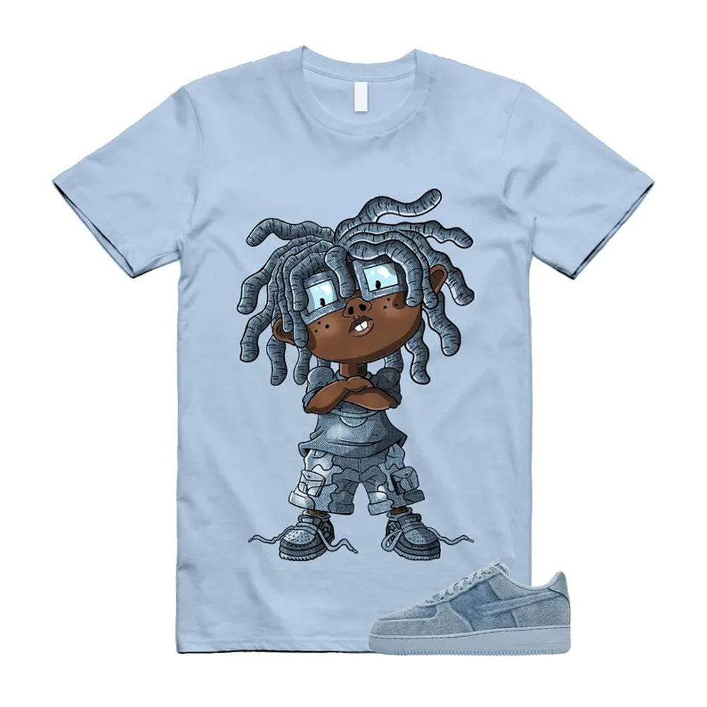 Air Force 1 Denim Light Armory Blue Shirt To Match Chongo T-Shirt 2026