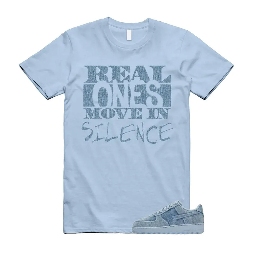 Air Force 1 Denim Light Armory Blue Shirt To Match Real T-Shirt 2026