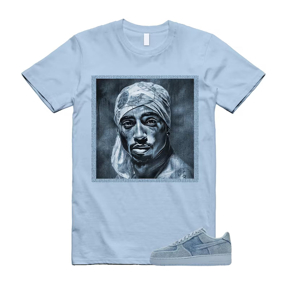 Air Force 1 Denim Light Armory Blue Shirt To Match Pac T-Shirt 2026