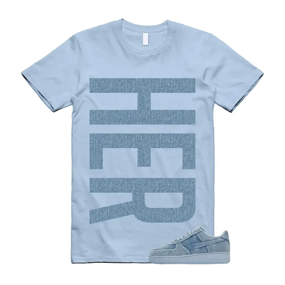 Air Force 1 Denim Light Armory Blue Shirt To Match Her T-Shirt 2026