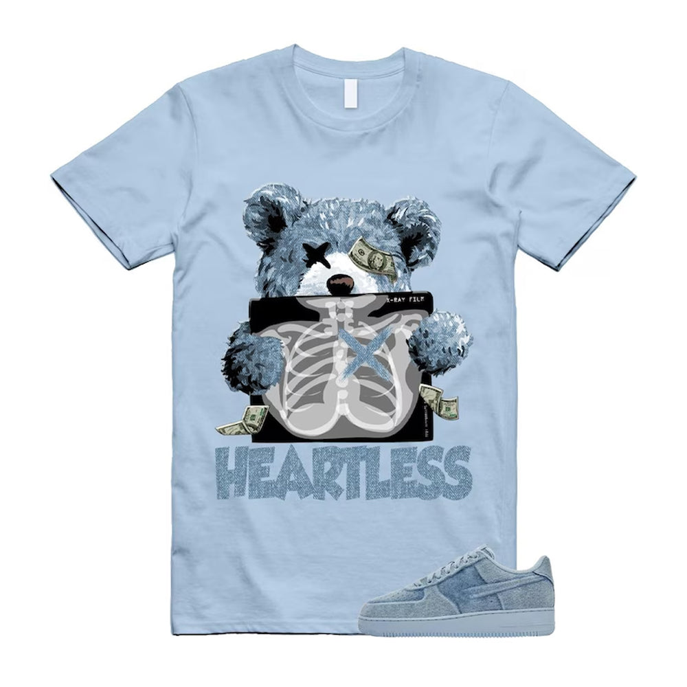 Air Force 1 Denim Light Armory Blue Shirt To Match Heartless T-Shirt 2026