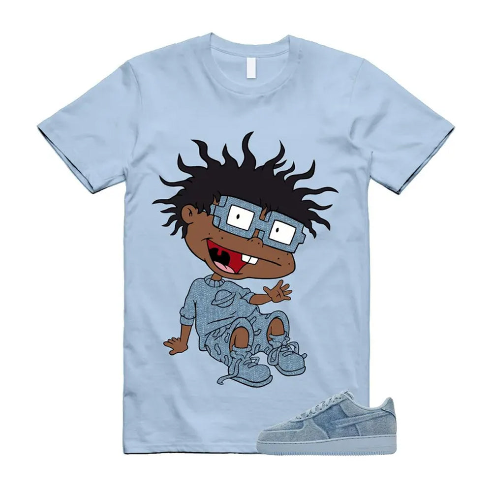 Air Force 1 Denim Light Armory Blue Shirt To Match Finster T-Shirt 2026