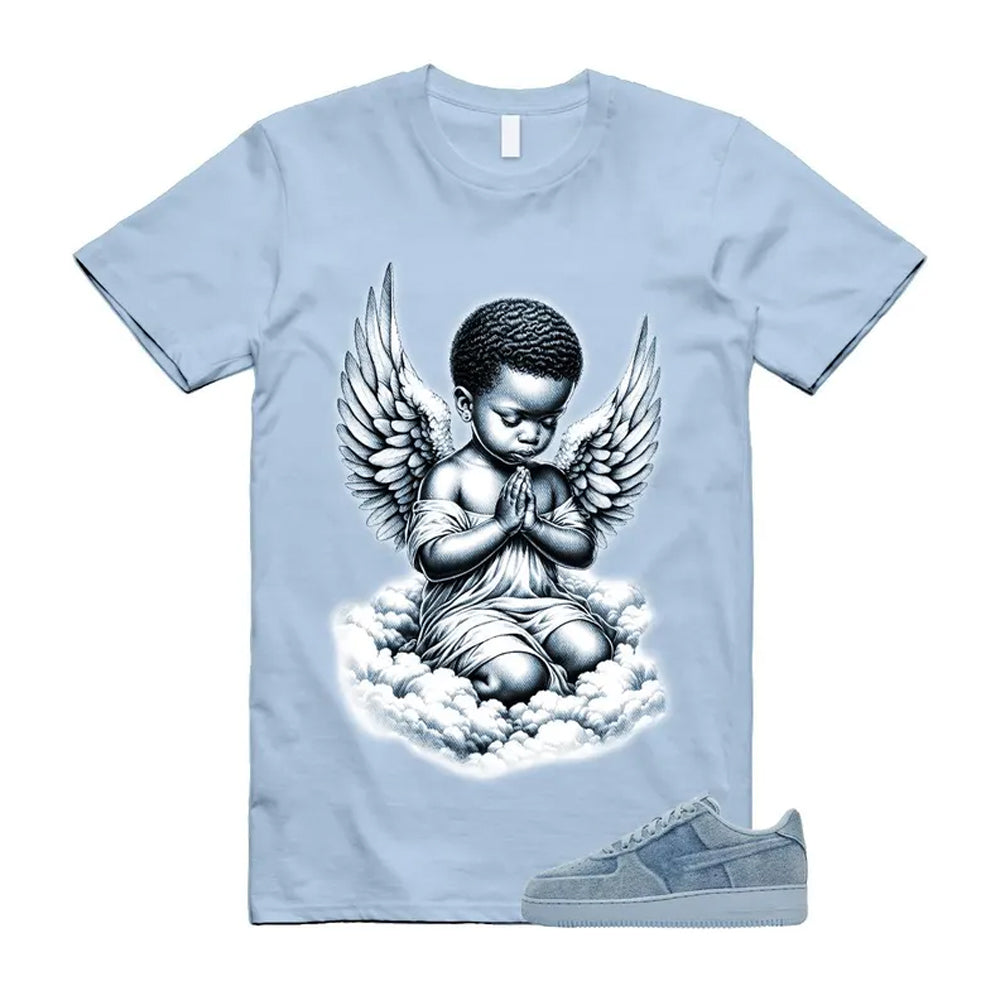 Air Force 1 Denim Light Armory Blue Shirt To Match Angel T-Shirt 2026