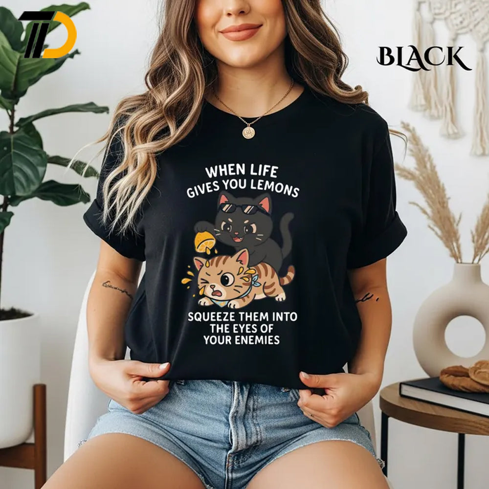 Funny Cat Shirt, Comfort Colors Shirt, Sarcastic Quote Humor Gift For Women, Cute Kitten Illustration Design