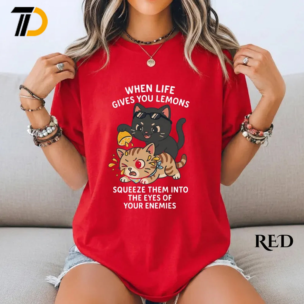 Funny Cat Shirt, Comfort Colors Shirt, Sarcastic Quote Humor Gift For Women, Cute Kitten Illustration Design