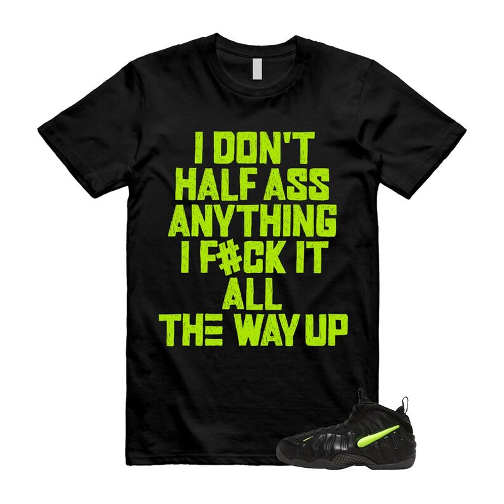 Foamposite Voltage Black Air Pro 2026 Shirt To Match Half T-Shirt