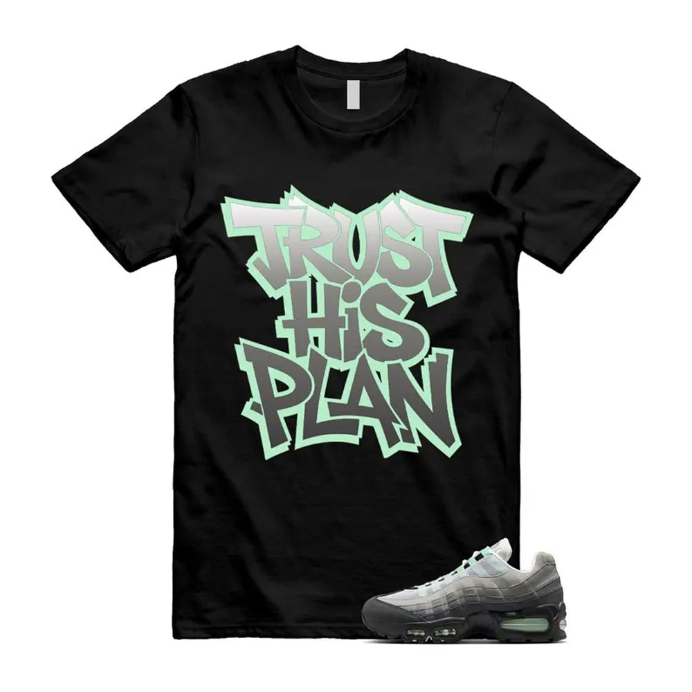 Air Max 95 Fresh Mint Big Bubble Black White Grey Shirt To Match Plan T-Shirt 2026