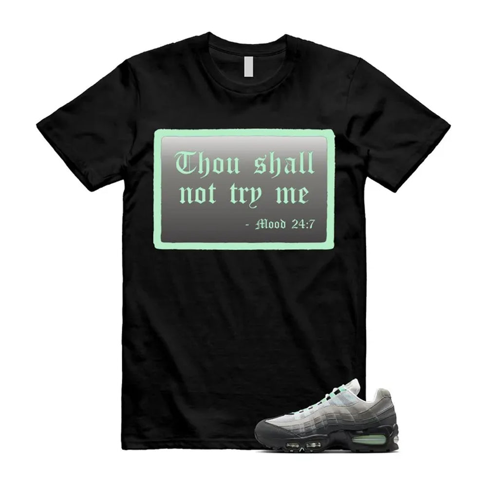 Air Max 95 Fresh Mint Big Bubble Black White Grey Shirt To Match Mood T-Shirt 2026