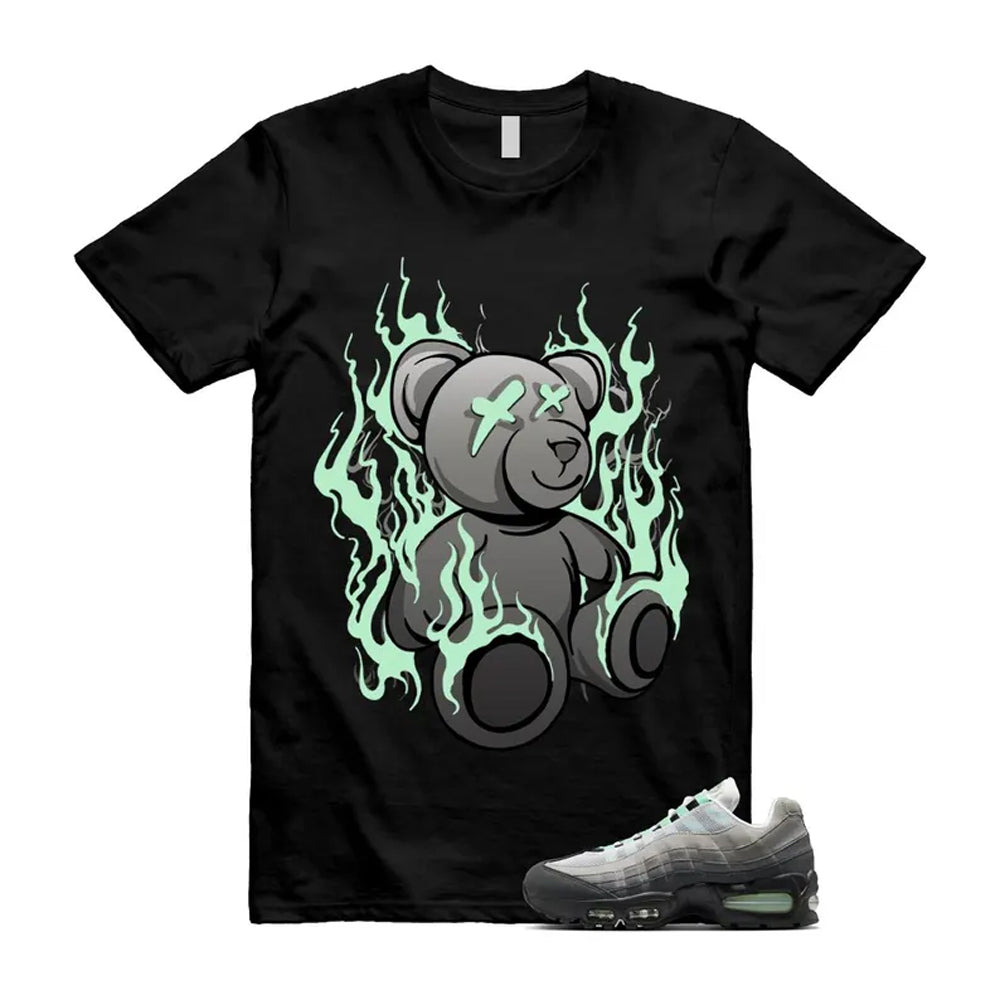 Air Max 95 Fresh Mint Big Bubble Black White Grey Shirt To Match Lit T-Shirt 2026
