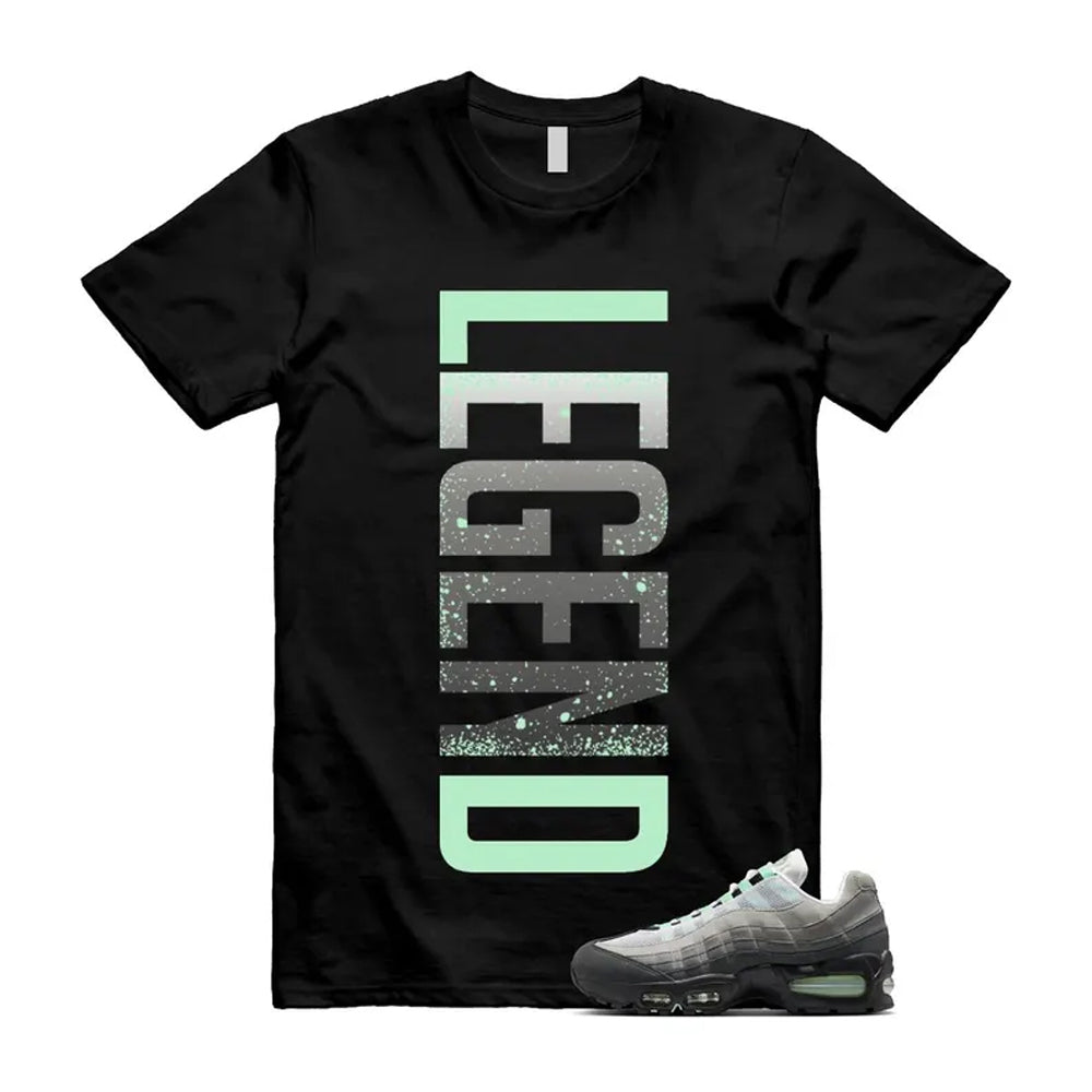 Air Max 95 Fresh Mint Big Bubble Black White Grey Shirt To Match Legend T-Shirt 2026