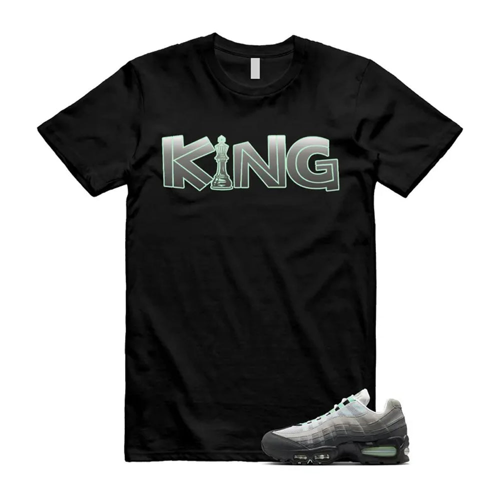 Air Max 95 Fresh Mint Big Bubble Black White Grey Shirt To Match King T-Shirt 2026