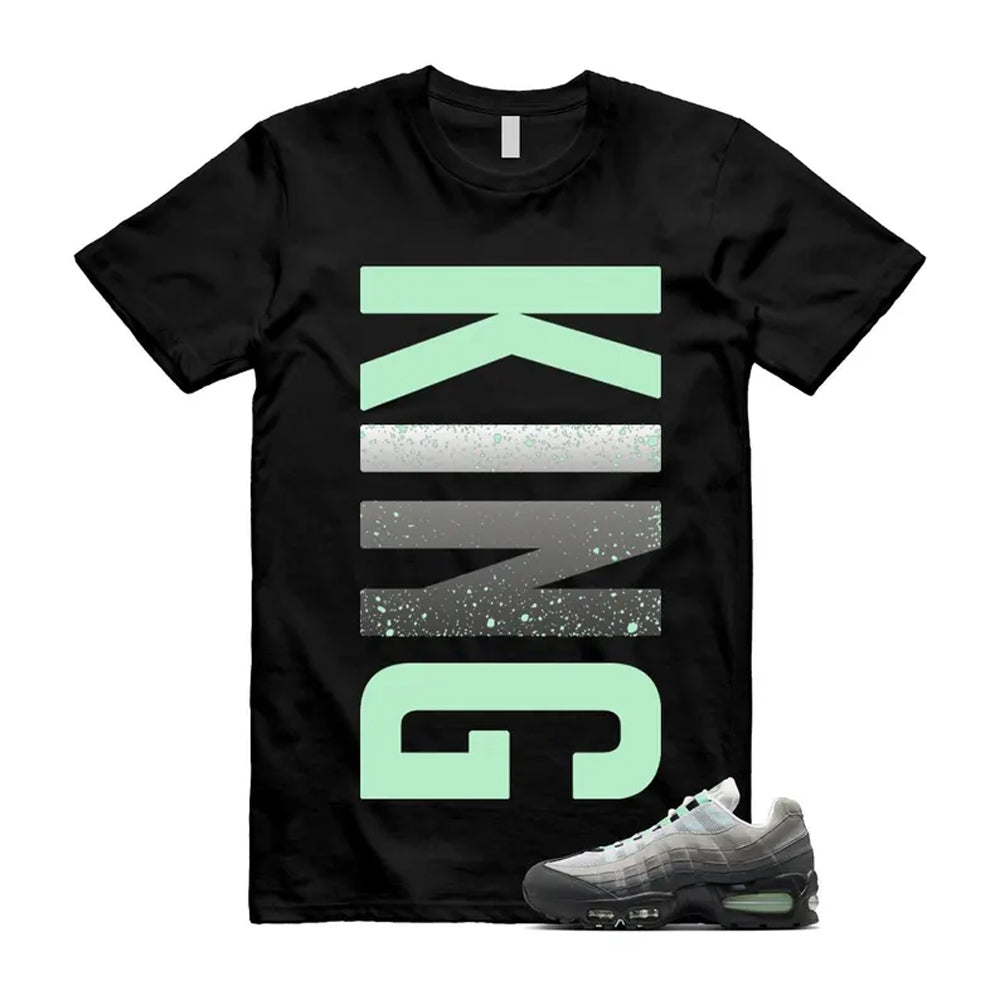 Air Max 95 Fresh Mint Big Bubble Black White Grey Shirt To Match King Vert T-Shirt 2026