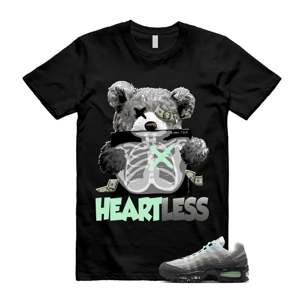 Air Max 95 Fresh Mint Big Bubble Black White Grey Shirt To Match Heart T-Shirt 2026