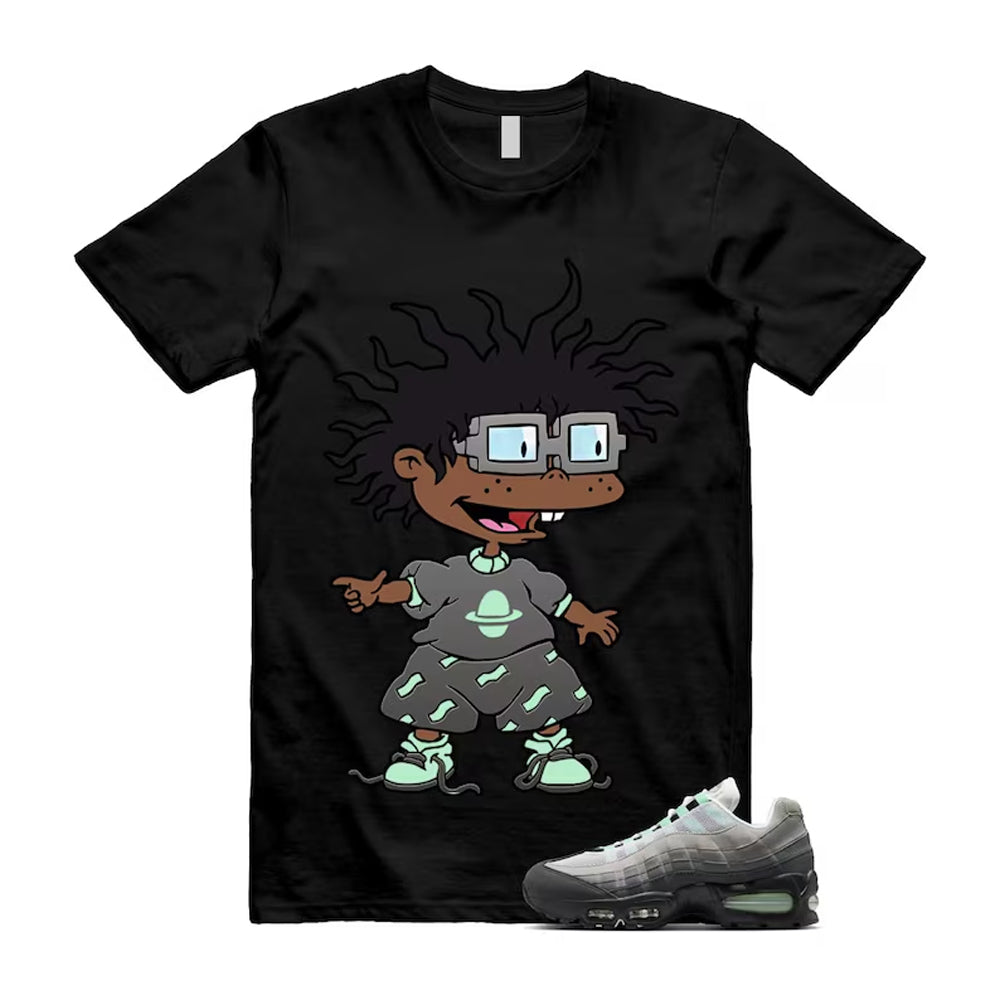 Air Max 95 Fresh Mint Big Bubble Black White Grey Shirt To Match Chuckie T-Shirt 2026
