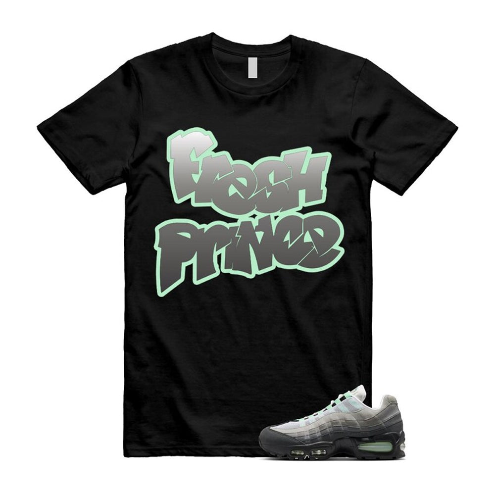 Air Max 95 Fresh Mint Big Bubble Black White Grey Shirt To Match Fresh Prince T-Shirt 2026