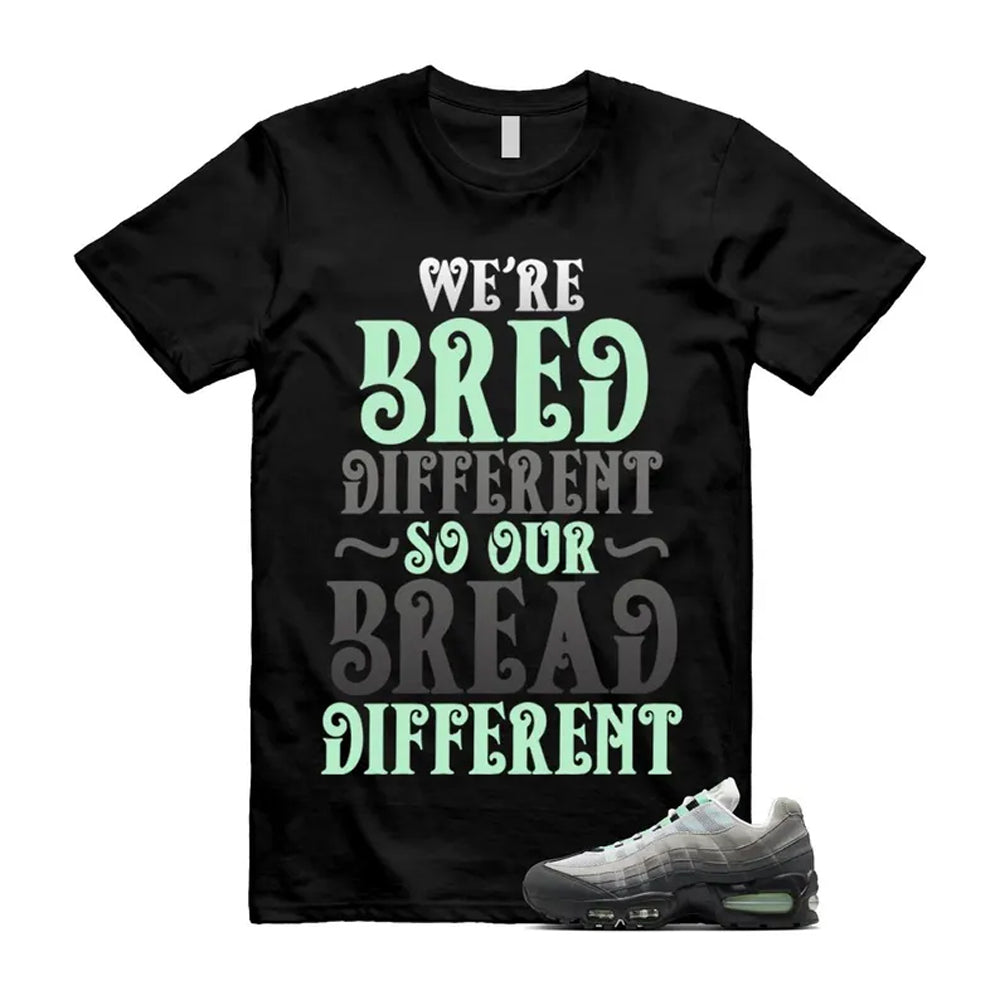 Air Max 95 Fresh Mint Big Bubble Black White Grey Shirt To Match Bread T-Shirt 2026