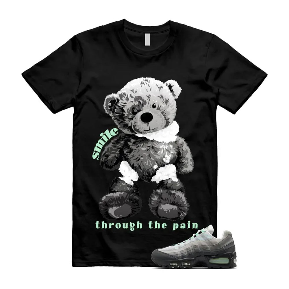 Air Max 95 Fresh Mint Big Bubble Black White Grey Shirt To Match Smile T-Shirt 2026
