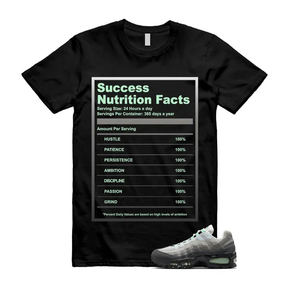 Air Max 95 Fresh Mint Big Bubble Black White Grey Shirt To Match Success T-Shirt 2026