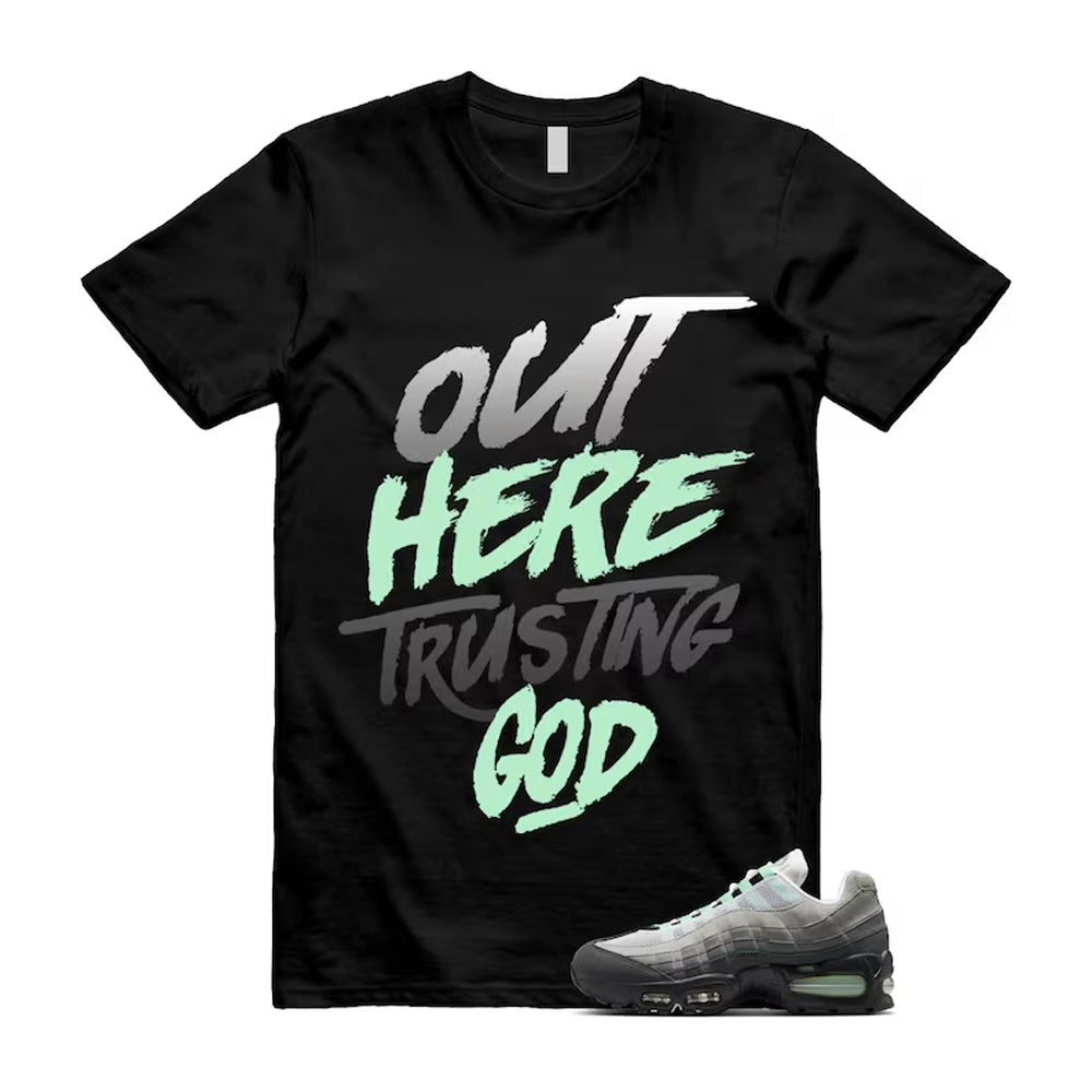Air Max 95 Fresh Mint Big Bubble Black White Grey Shirt To Match God T-Shirt 2026